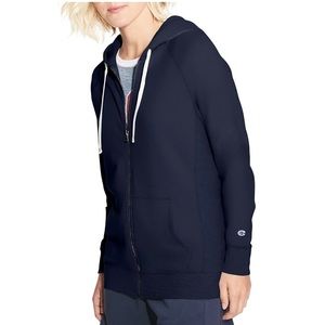 Champion W9494 Women's Heritage French Terry Retro Zip Cotton Hoodie Sweatshirt
